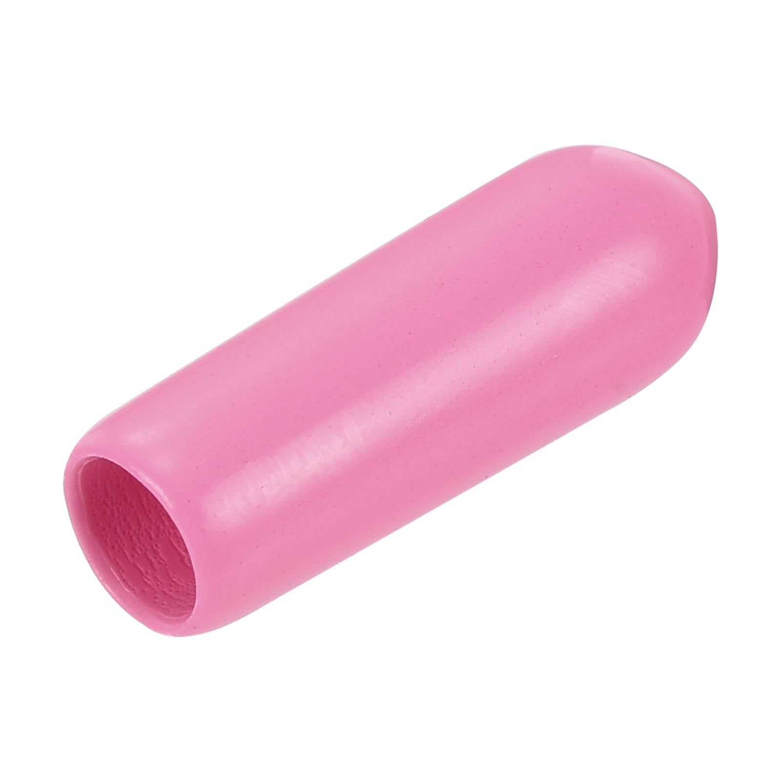 20pcs Rubber End Caps 4mm ID Vinyl PVC Round Tube Bolt Cap Cover Screw Thread Protectors Pink
