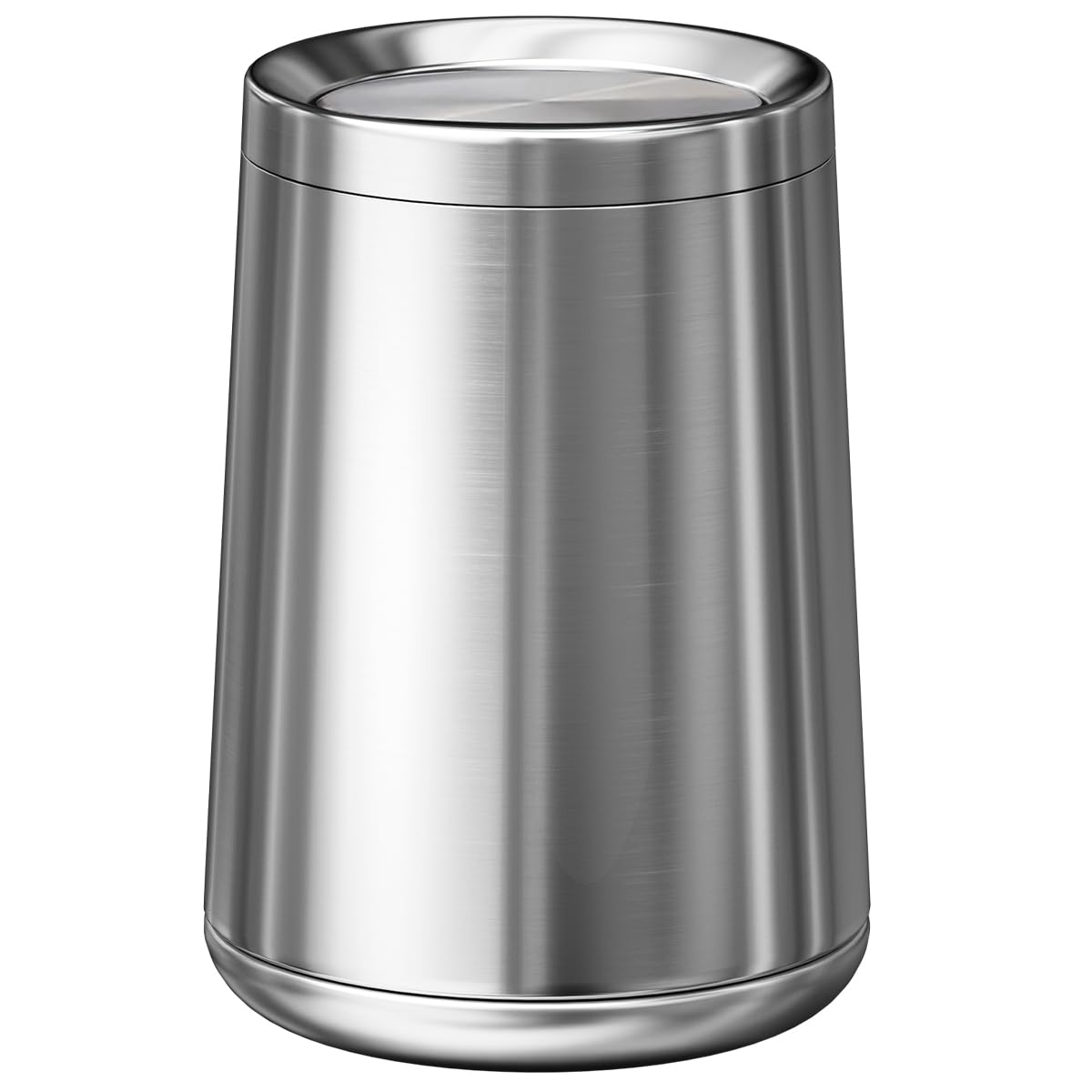 2.6Gallen Brushed Nickel Bathroom Trash Can with Lid