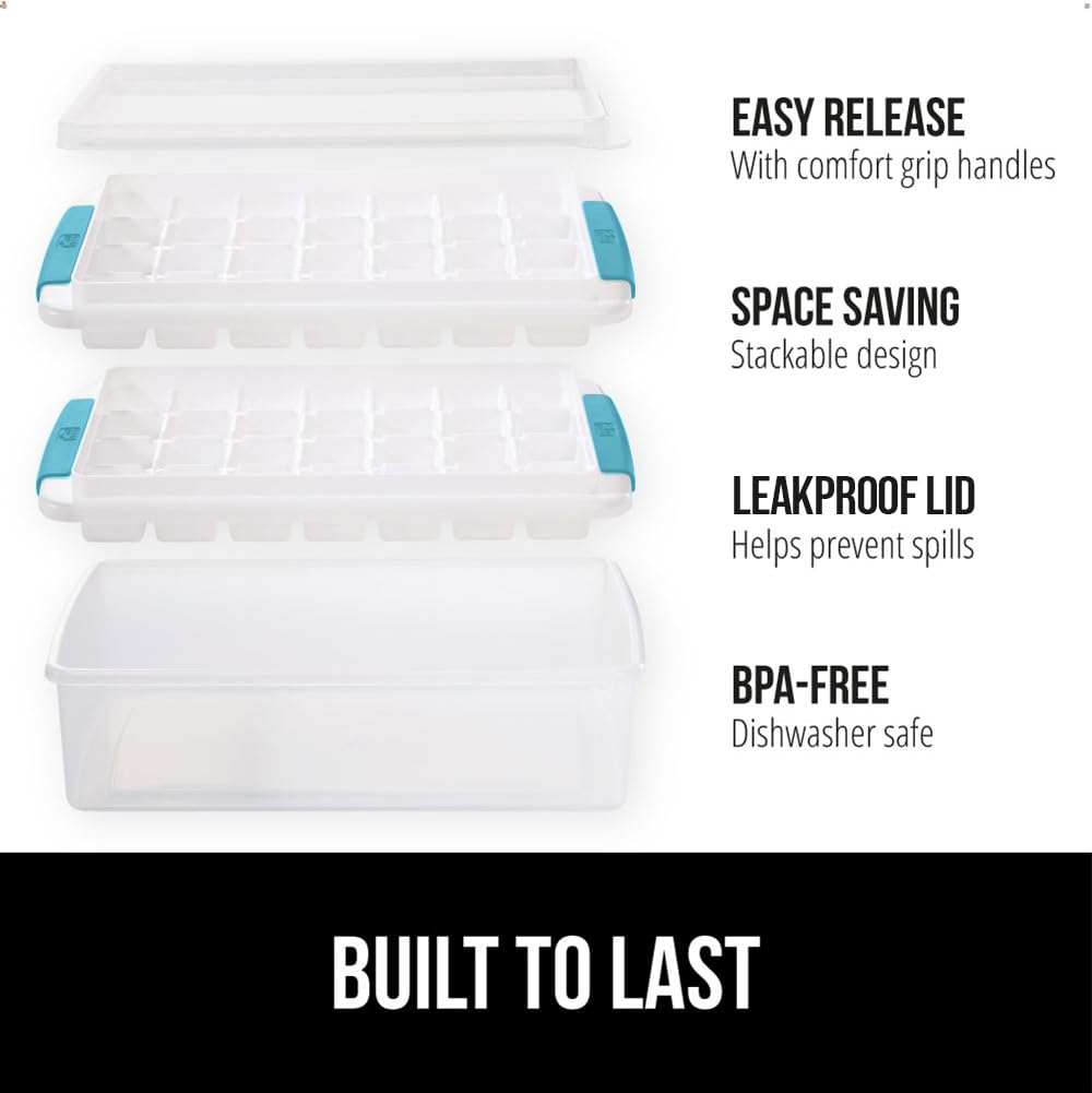 BPA Free Easy Release Ice Cube Tray for Freezer