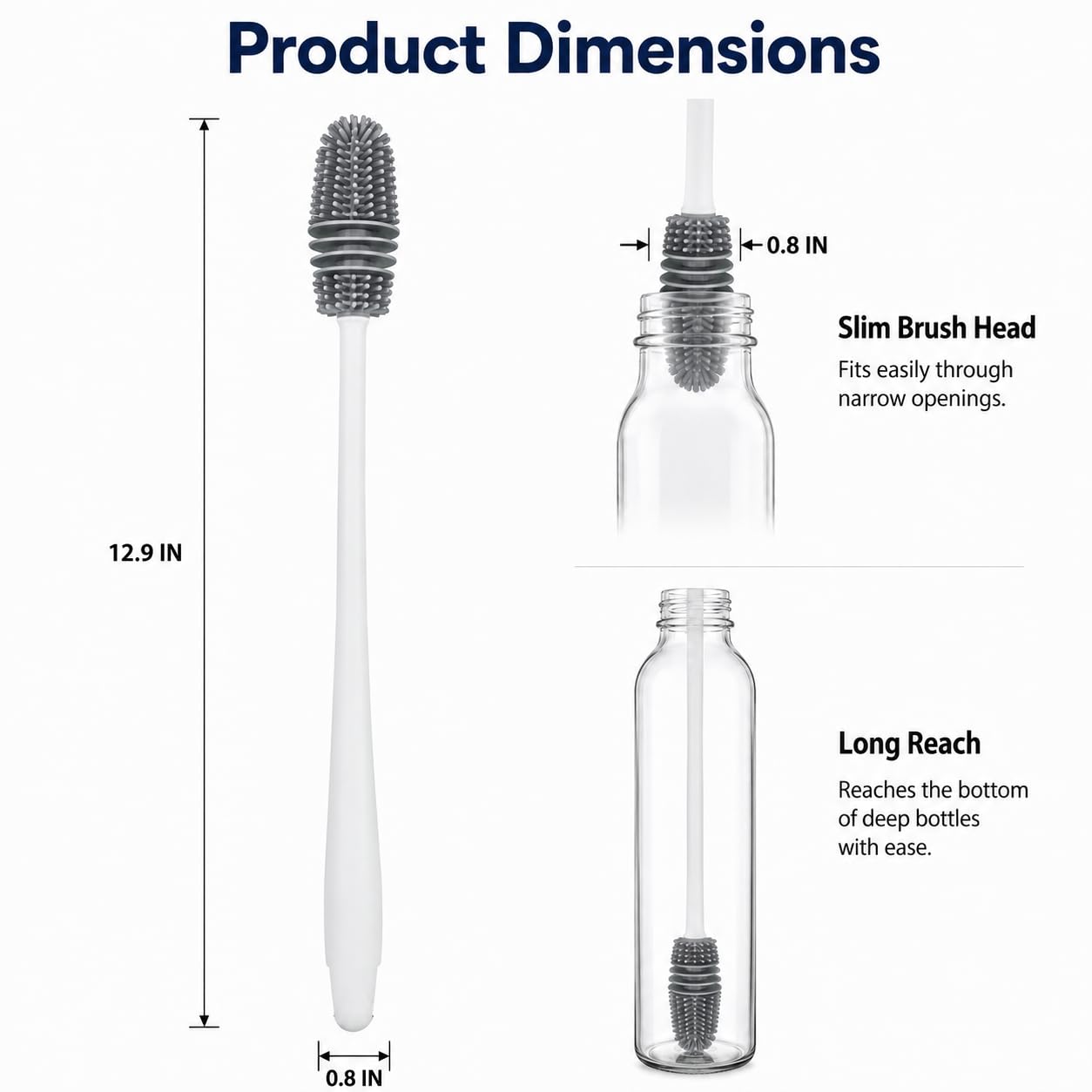 2 Pack Bottle Brushes (2 Count)