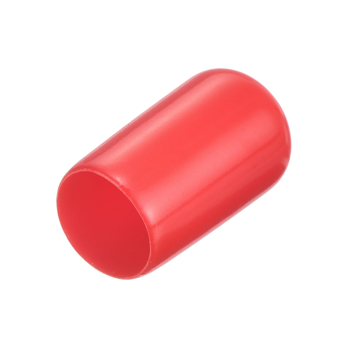 20pcs Rubber End Caps 11.5mm ID Vinyl Round Tube Bolt Cap Cover Thread Protectors Red
