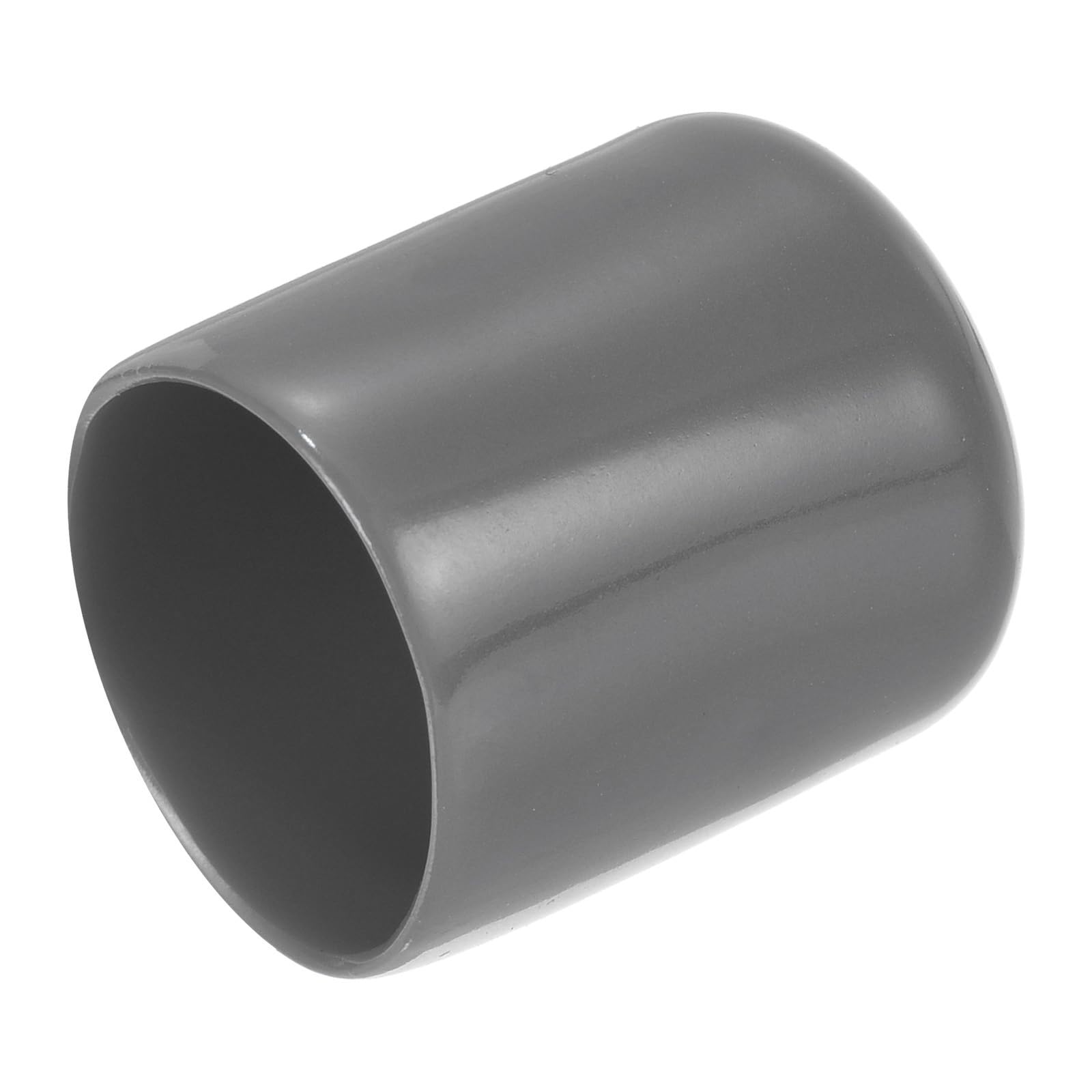 20pcs Rubber End Caps 22mm ID Vinyl PVC Round Tube Bolt Cap Cover Screw Thread Protectors Dark Grey