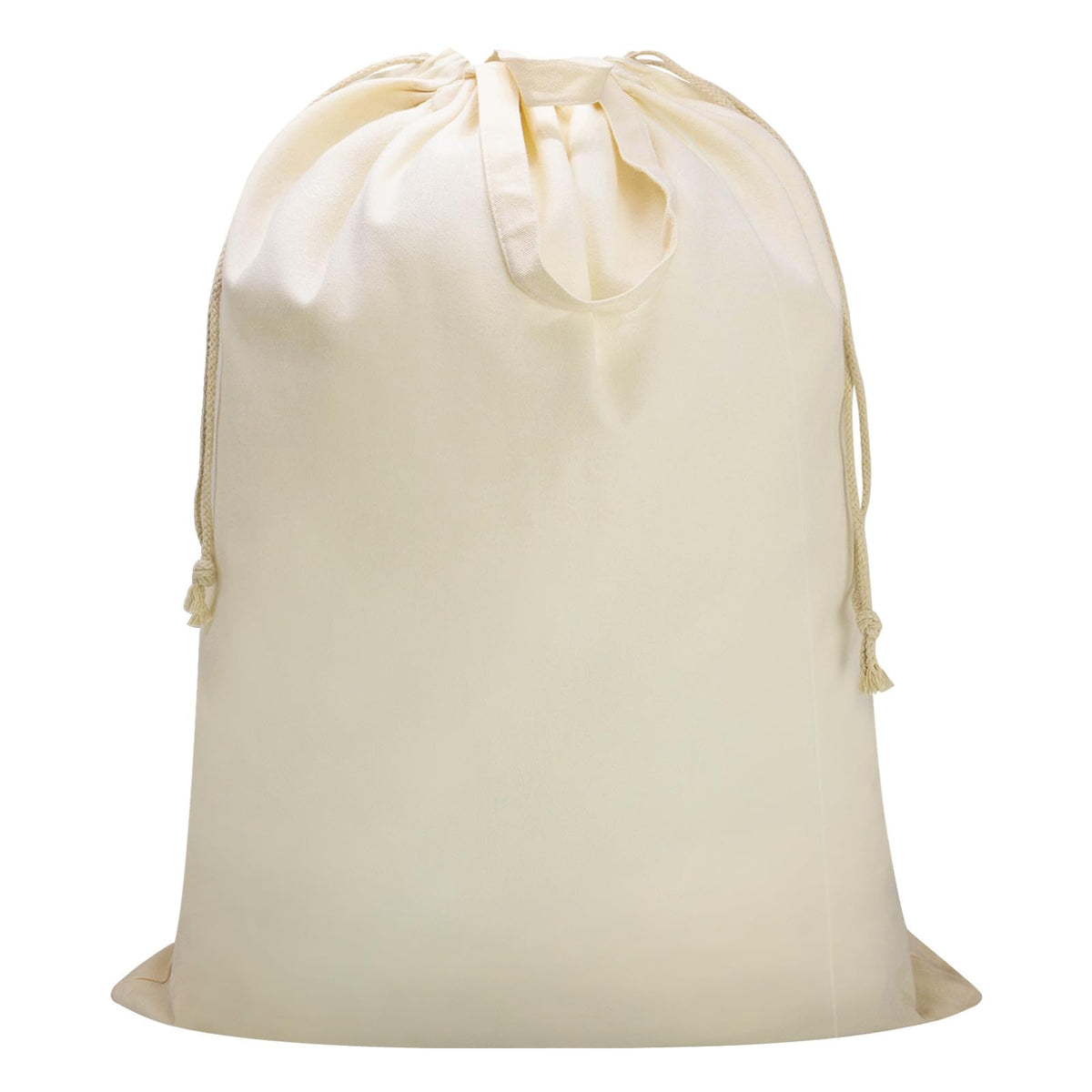 Heavy Duty Canvas Laundry Bag with Handles & Drawstring 30"Wx35"H