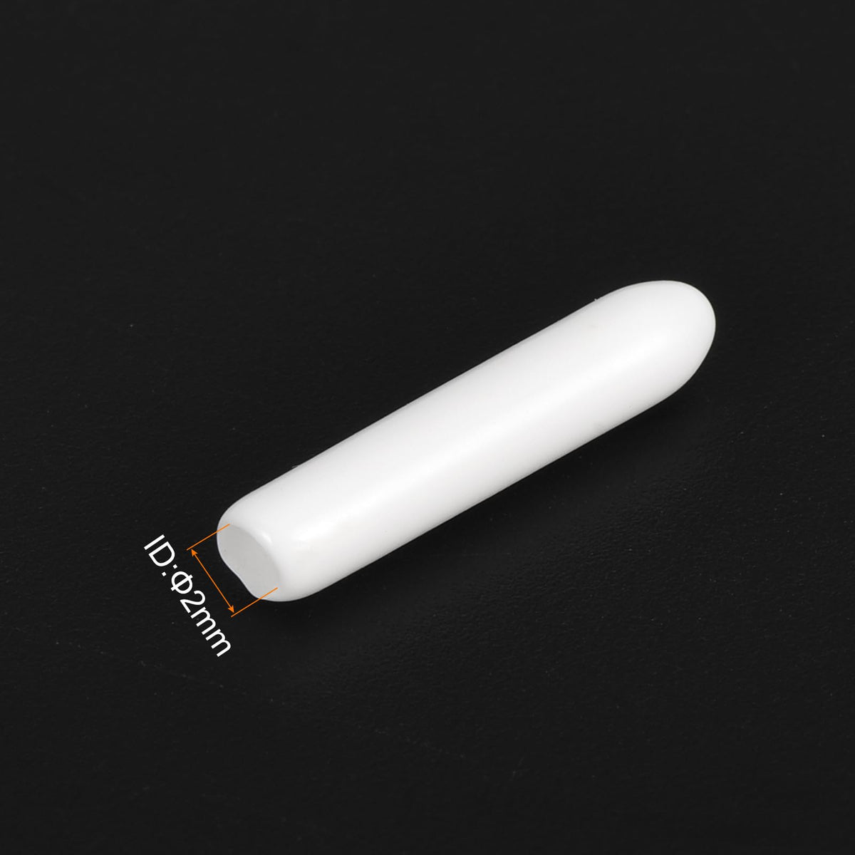 20pcs Rubber End Caps 2mm ID Vinyl Round End Cap Cover Screw Thread Protectors White