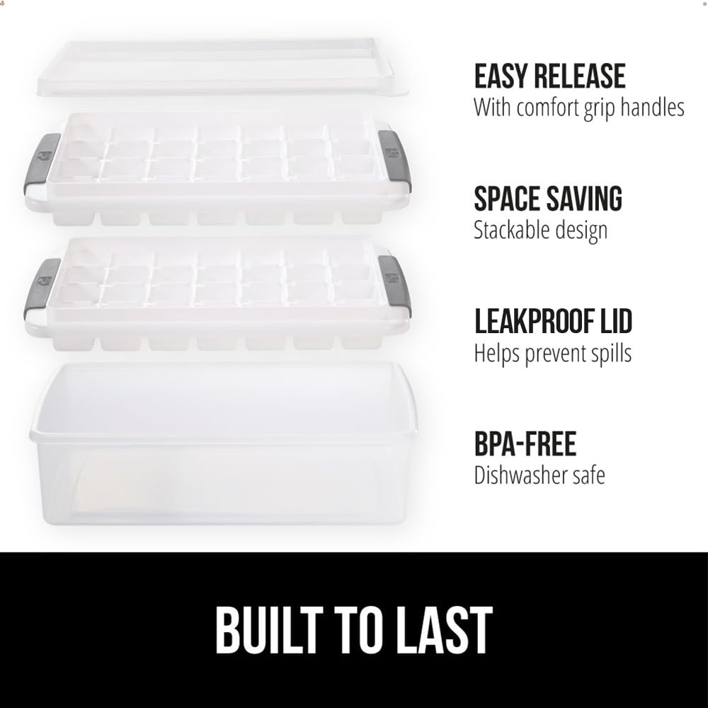BPA Free Easy Release Ice Cube Tray for Freezer