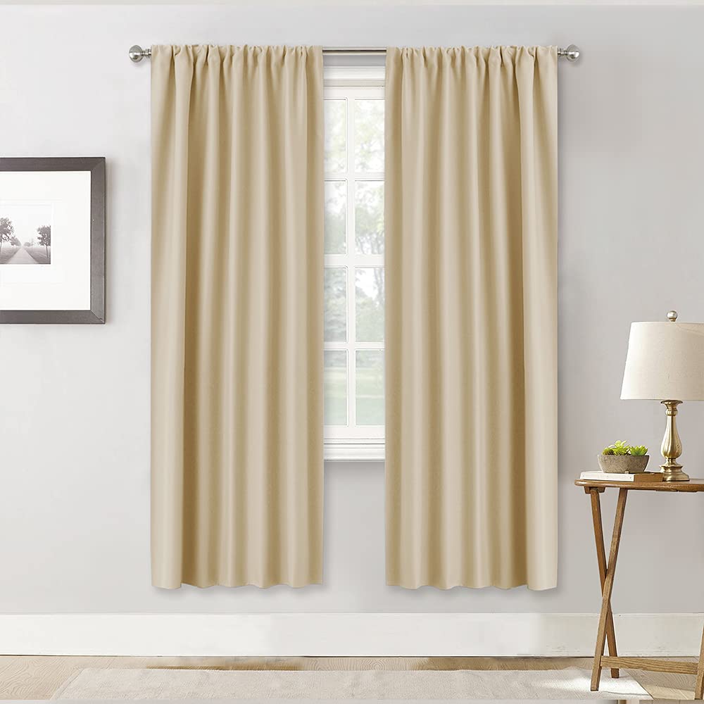 Curtains for Bedroom Living Room Nursery Office 72 inches Long (2 Count)