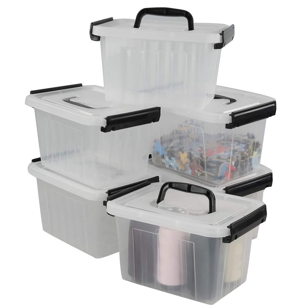 Small Plastic Storage Box (6 Count)