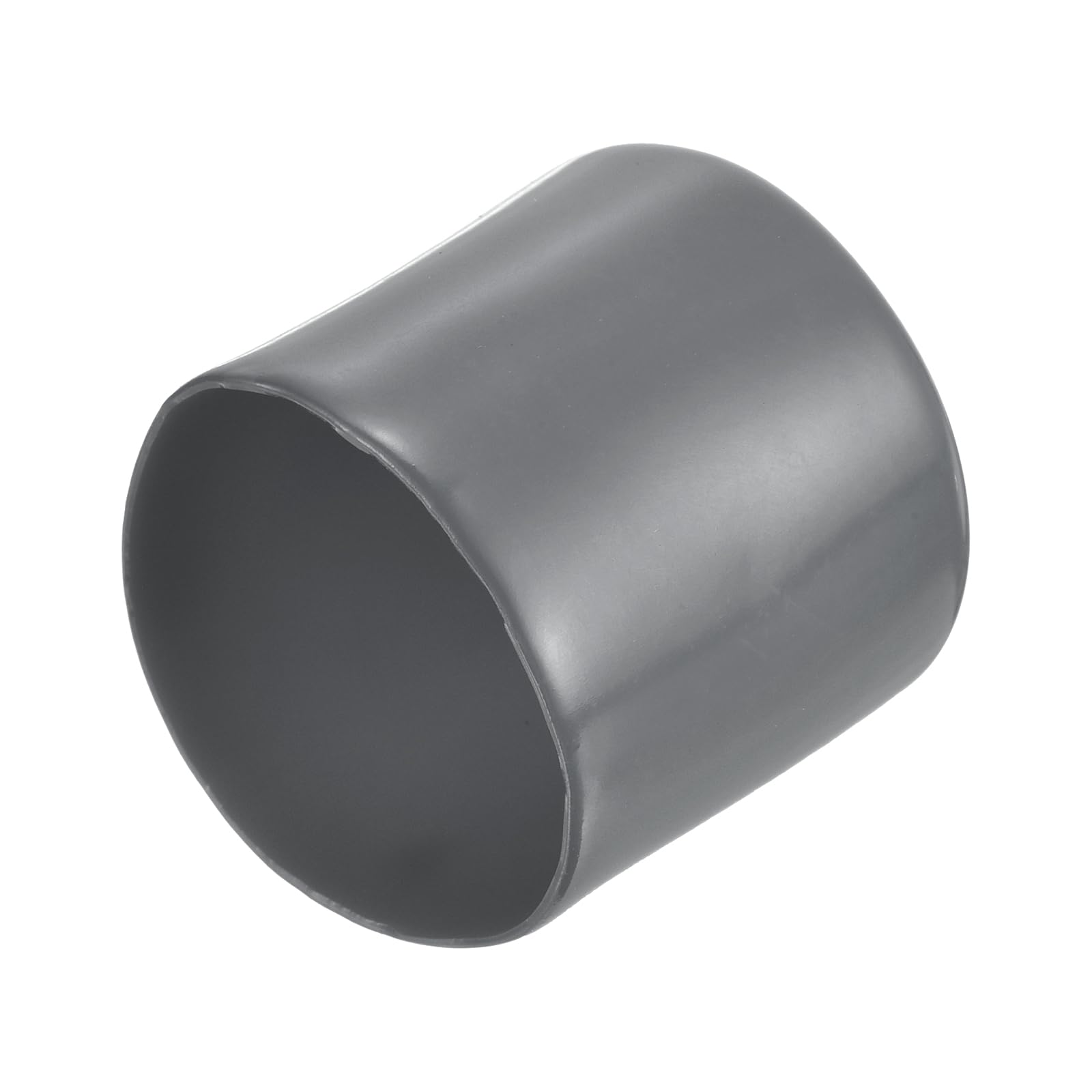 20pcs Rubber End Caps 41mm ID Vinyl Round Tube Bolt Cap Cover Thread Protectors Dark Grey