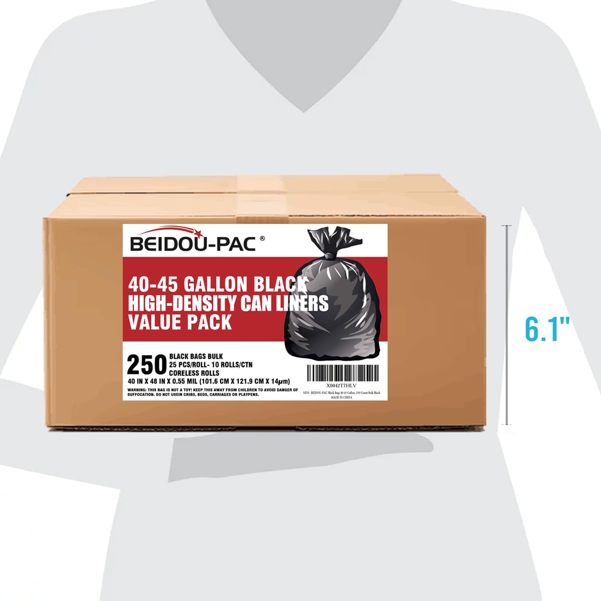 40 45 Gallon Lawn & Leaf Trash Bags (250 Count)