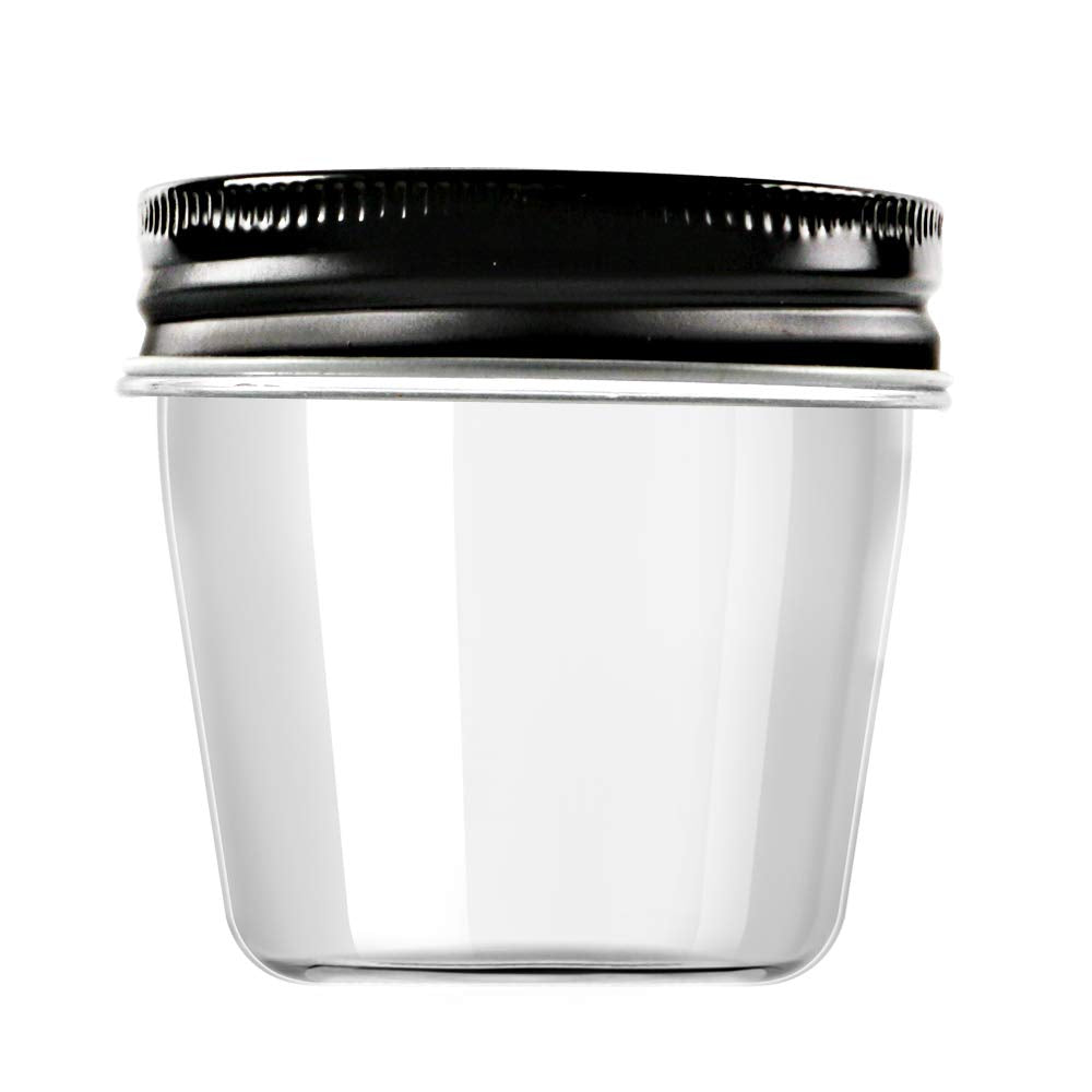 4 oz Plastic Small Mason Jars and Small Plastic Jars with Lids (20 Count)