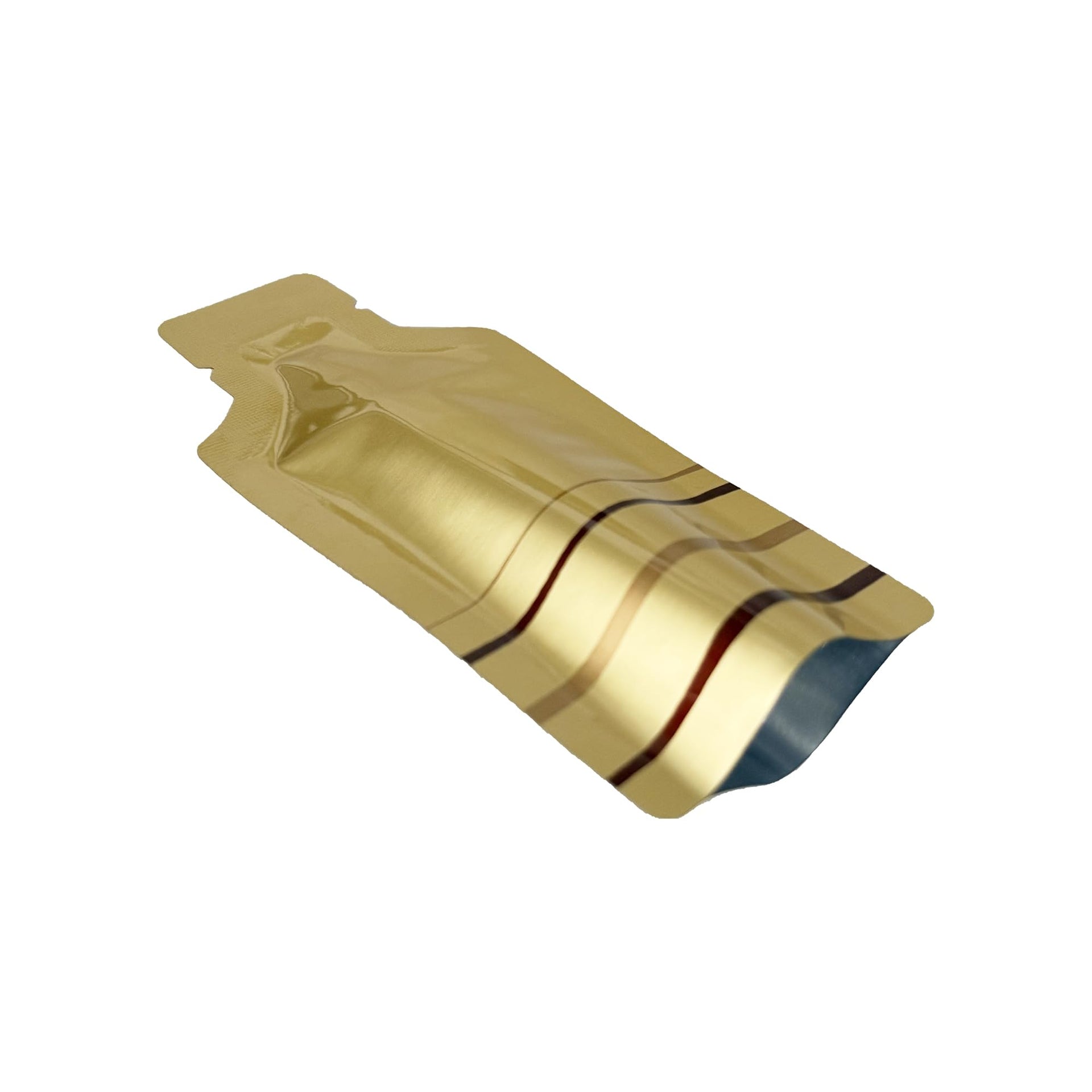 100 Pack 2.95x5.1 inch Gold Heat Seal Sample Mylar Packets for Travel