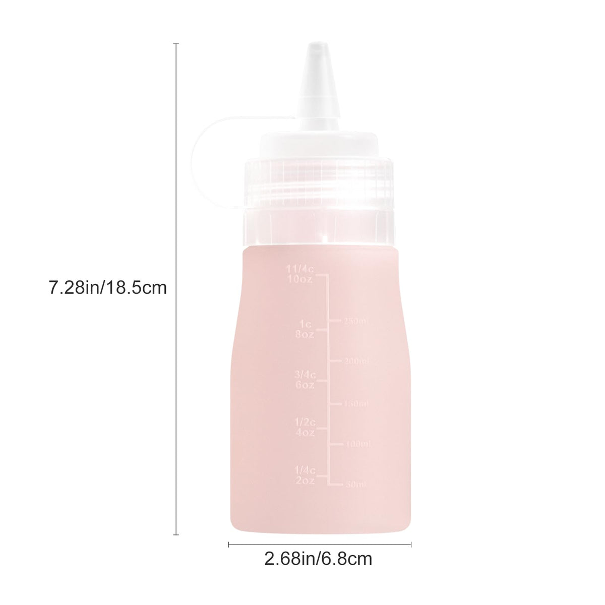 12oz Silicone Squeeze Bottles for Sauces & Oil (4 Count)