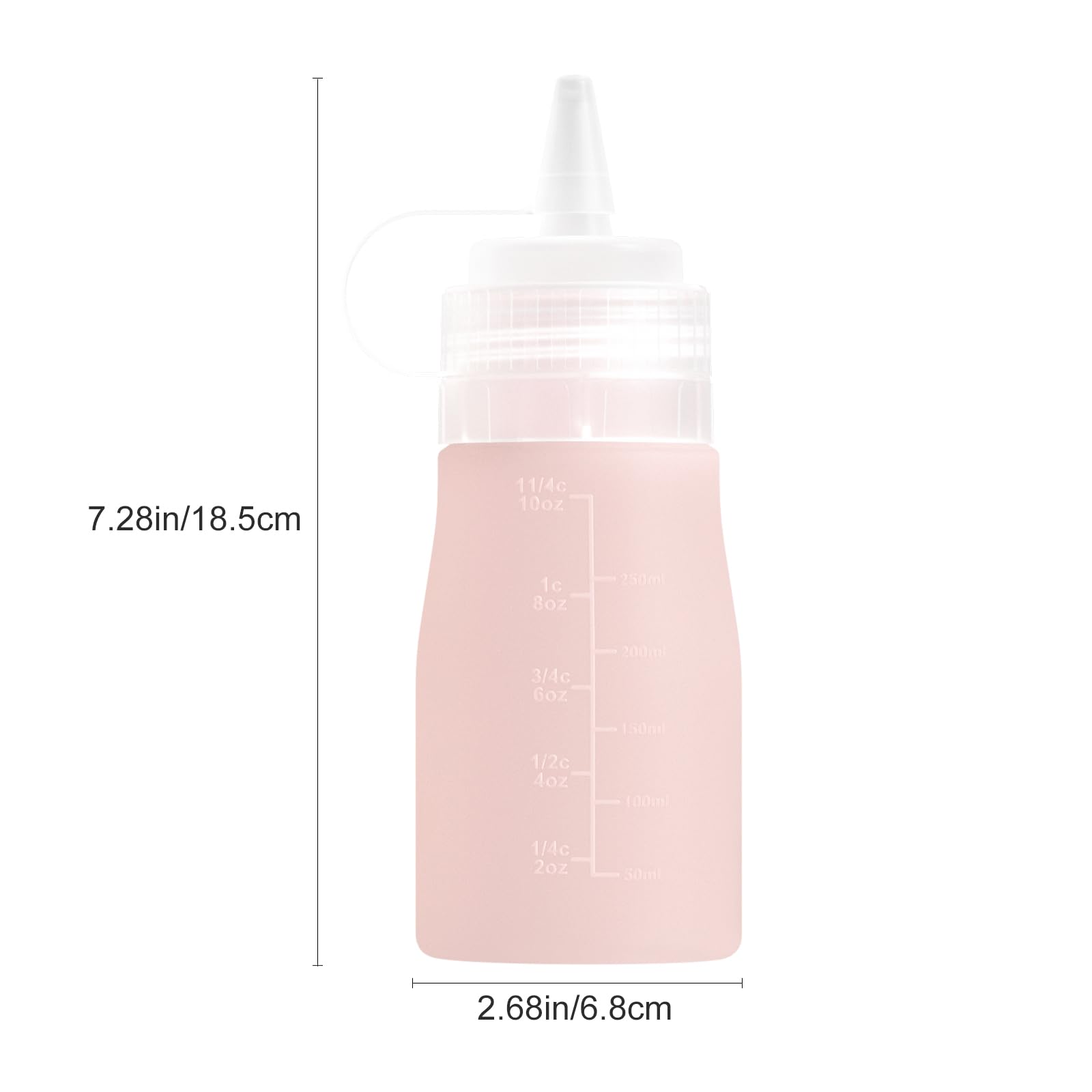12oz Silicone Squeeze Bottles for Sauces & Oil (4 Count)