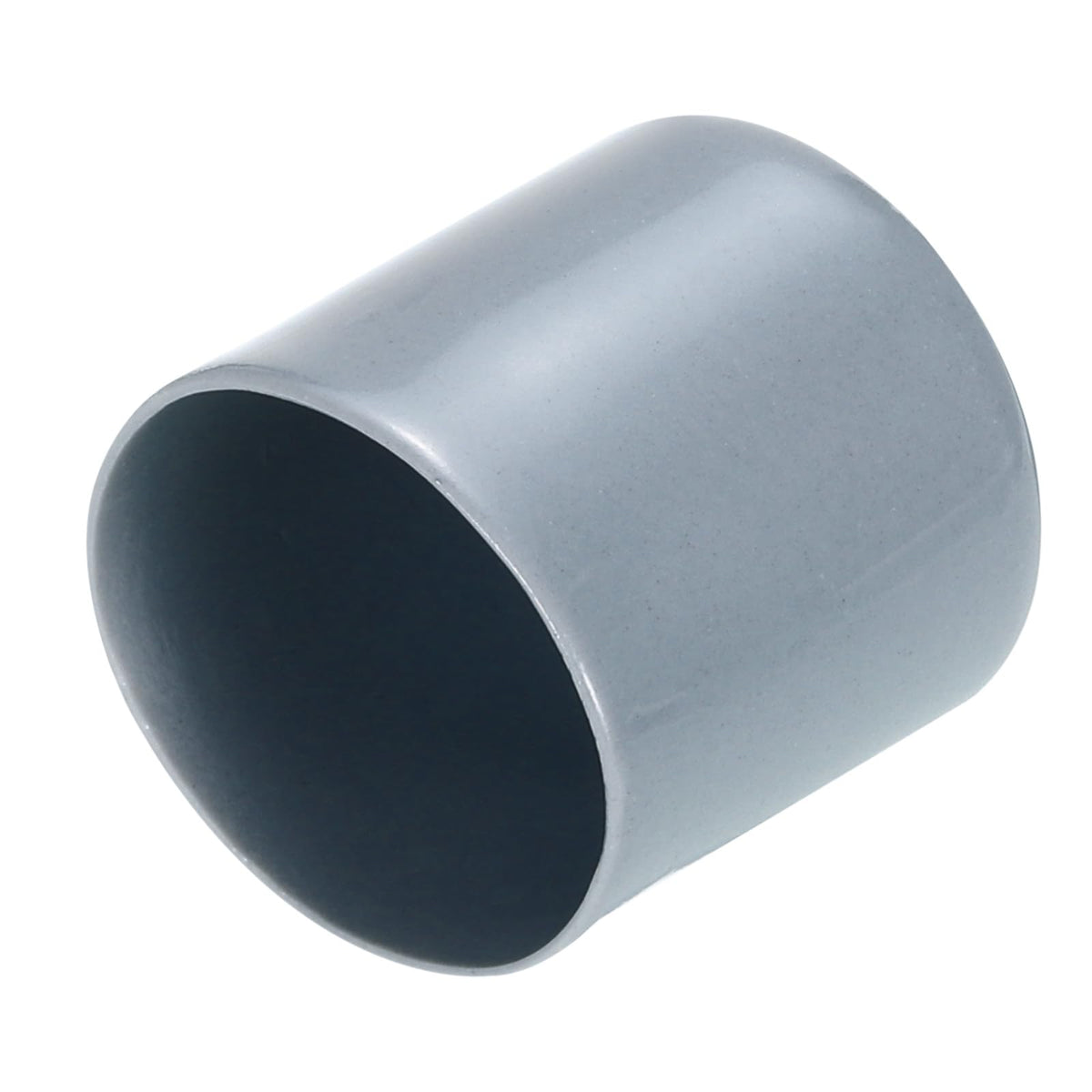20pcs Rubber End Caps 29mm ID Vinyl PVC Round Tube Bolt Cap Cover Screw Thread Protectors Grey