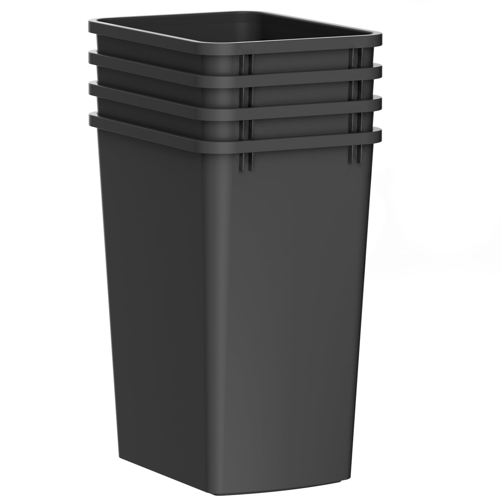 35 Quart Plastic Trash Can (4 Count)