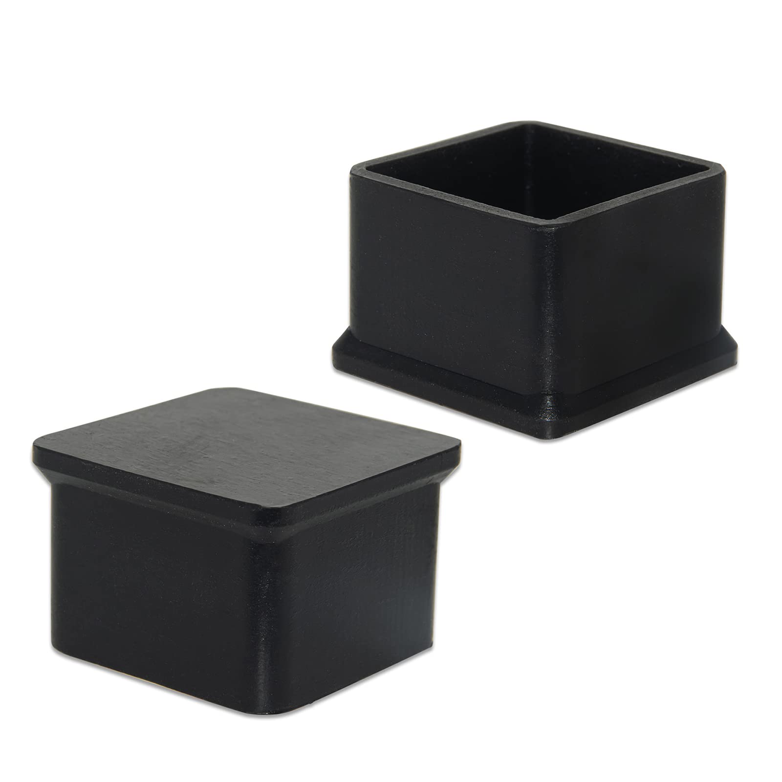 Durable Non Marking Silicone Chair Leg Caps Tips Floor Protectors Square Furniture Table Leg Covers (20 Count)