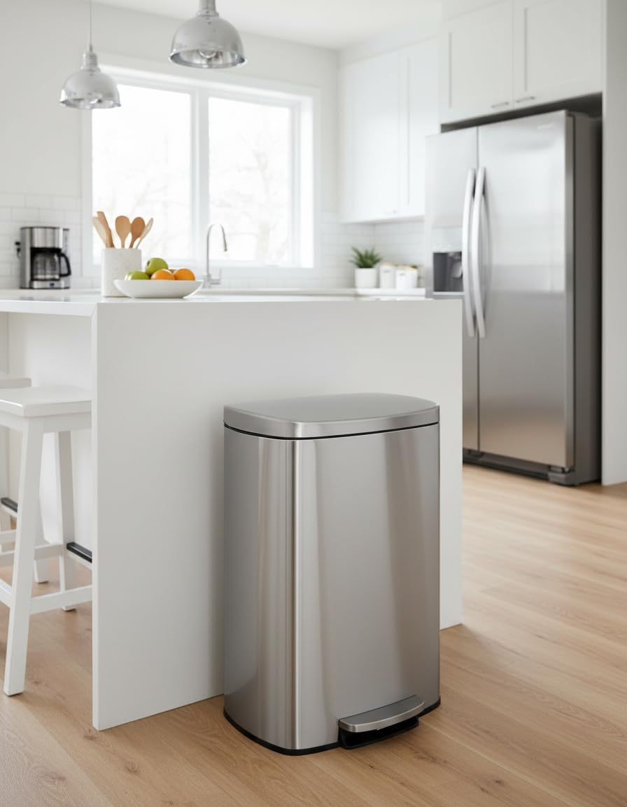 Step on Stainless Steel Kitchen Trash Can