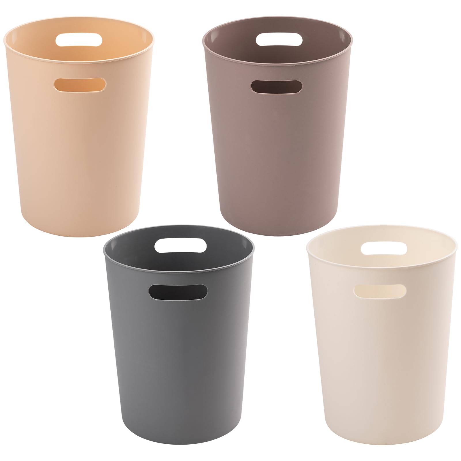 4 Pack Small Trash Can 3 Gallon Garbage Can for Bathroom Bedroom Kitchen (4 Count)