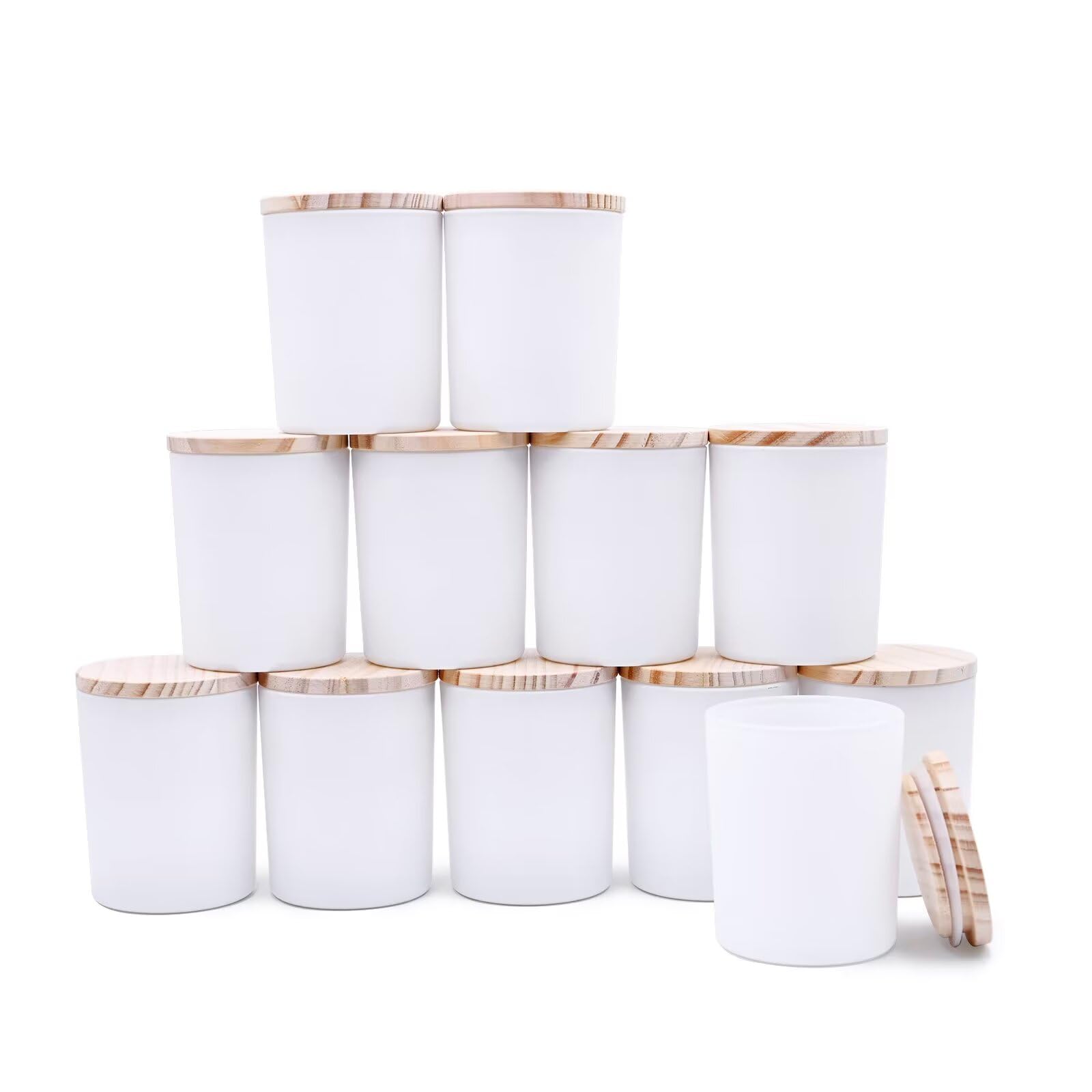 Thick Candle Jars for Making Candles 12 Pcs (12 Count)