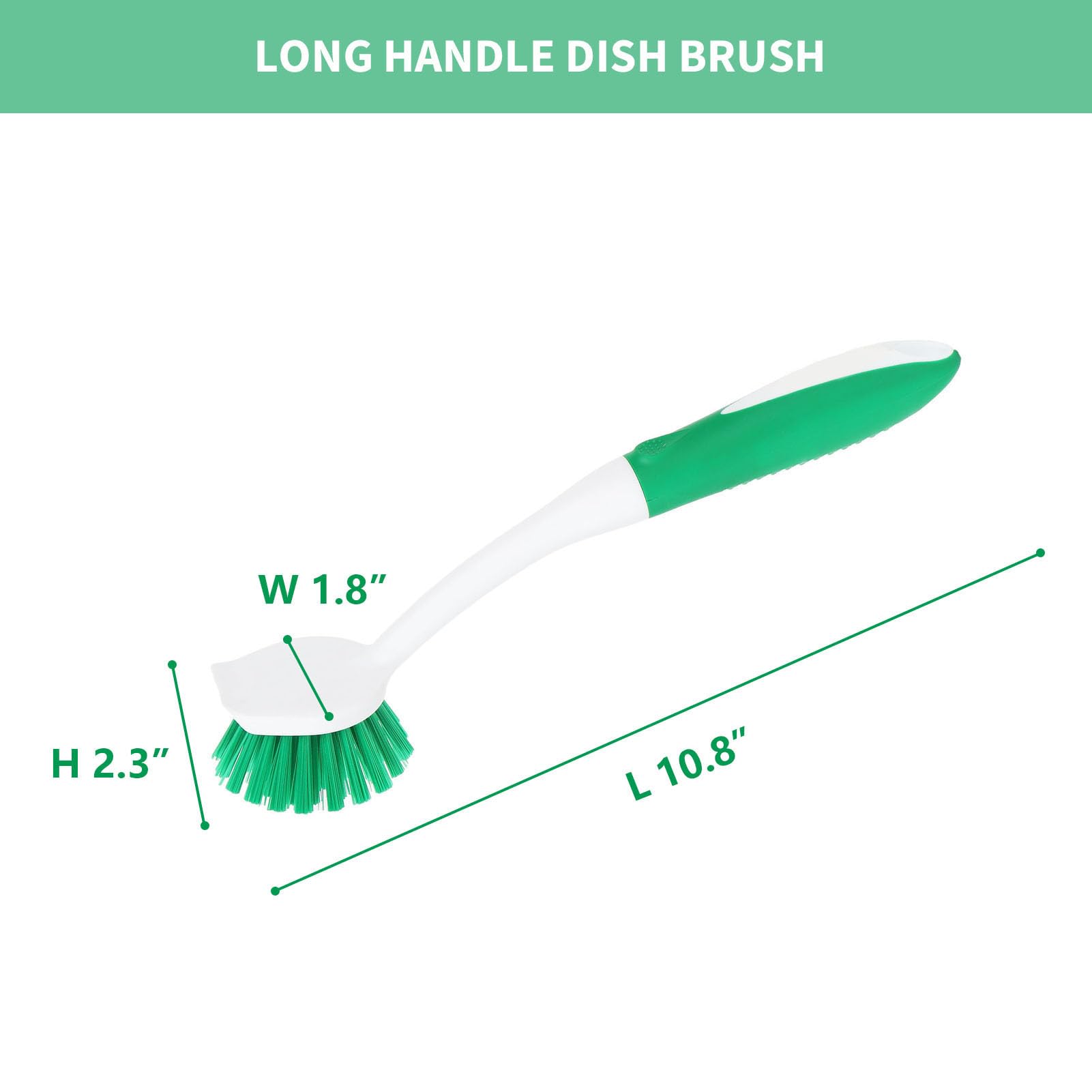 Dish Brush with Handle (2 Count)