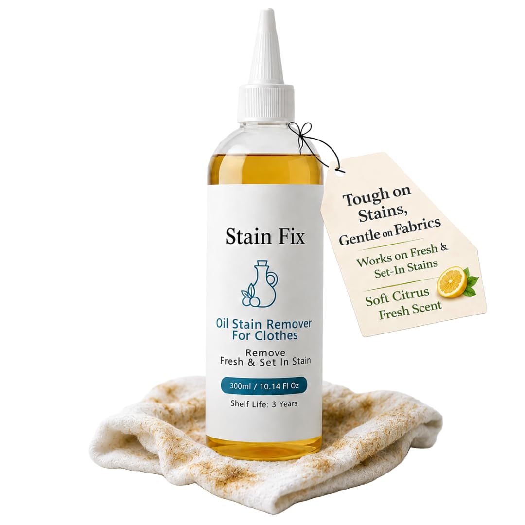 Oil & Grease Stain Remover for Clothes (10.14 Fl Oz)