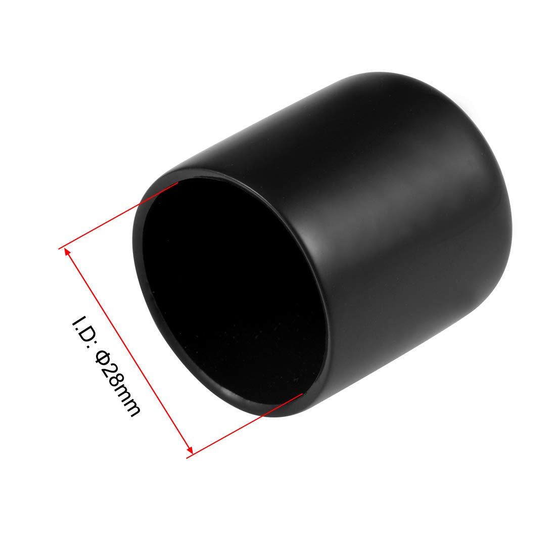 20pcs Rubber End Caps 1 1 (20 Count)