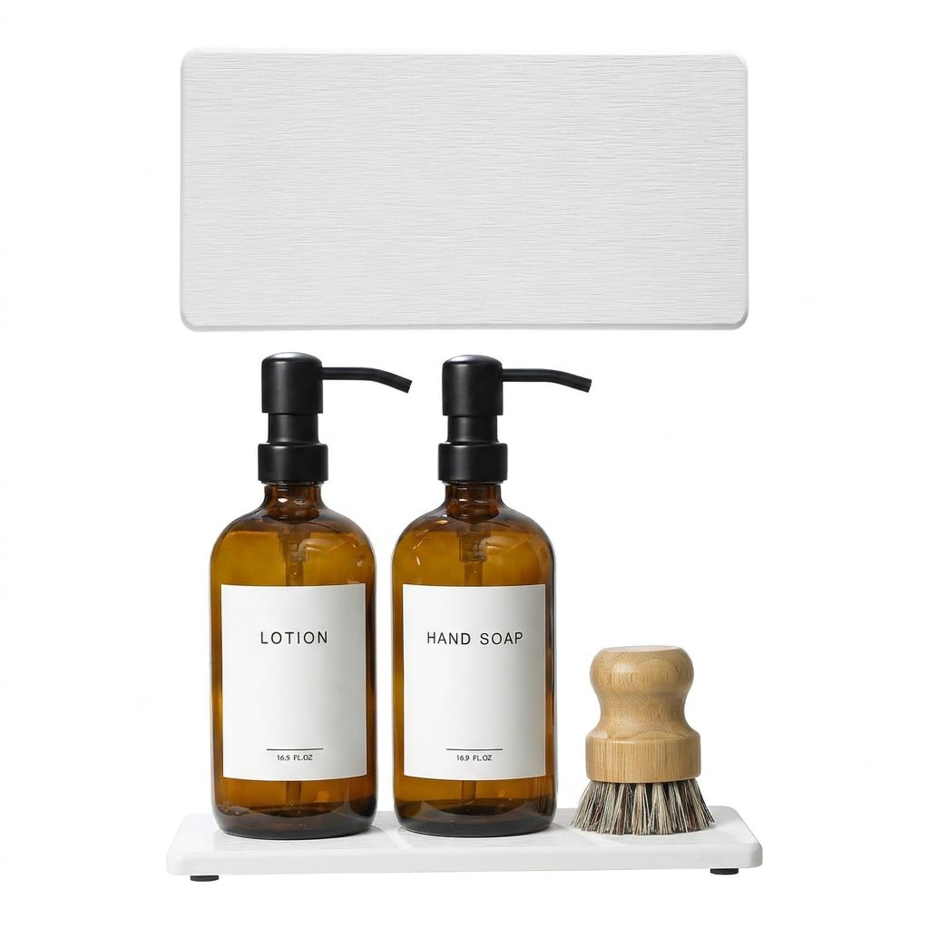 2PCS 10"x 5" Large Bathroom Sink Vanity Trays (2 Count)