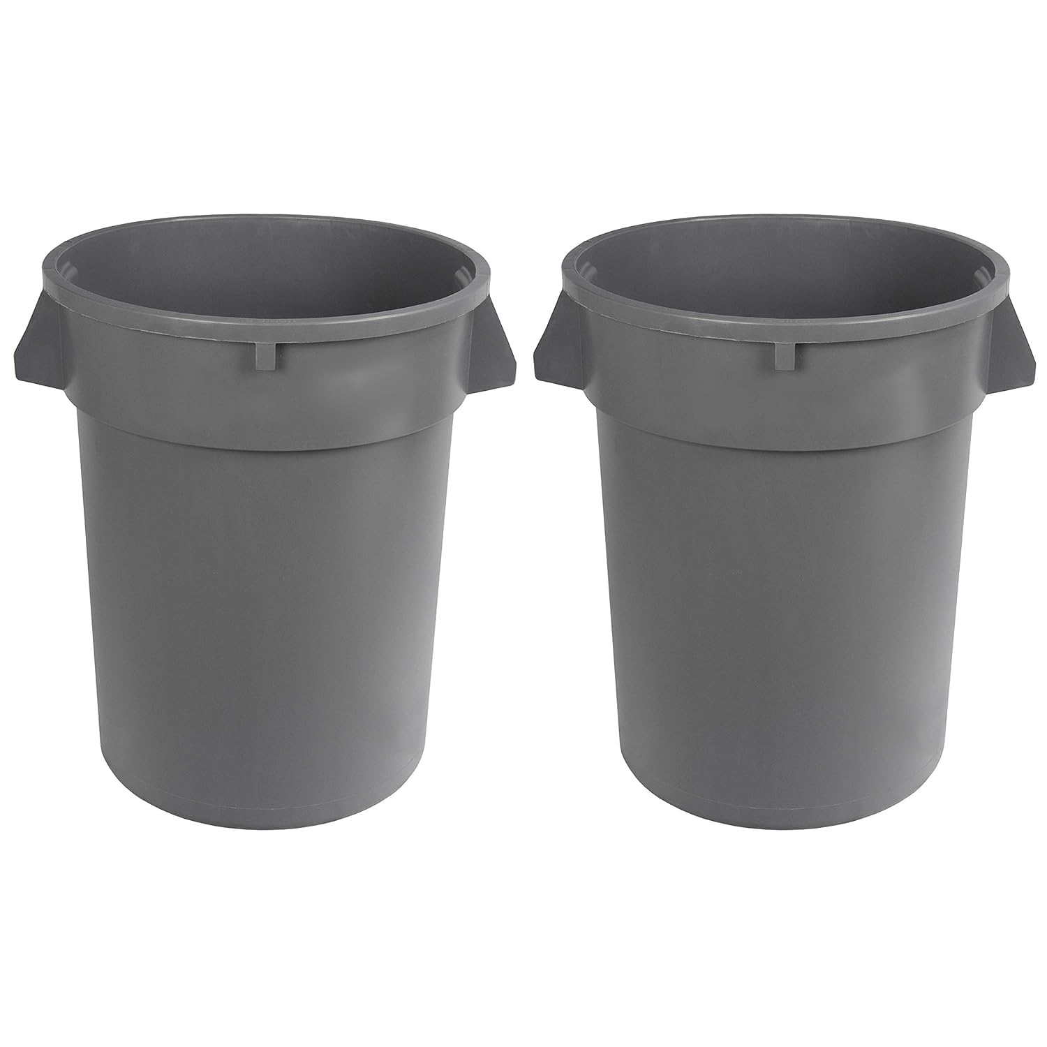 Heavy Duty Sturdy Round Trash Can (2 Count)