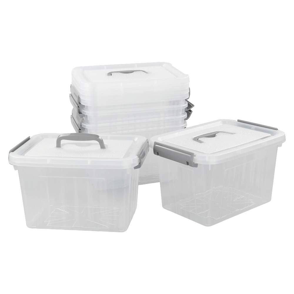 6 Pack Plastic Storage Box