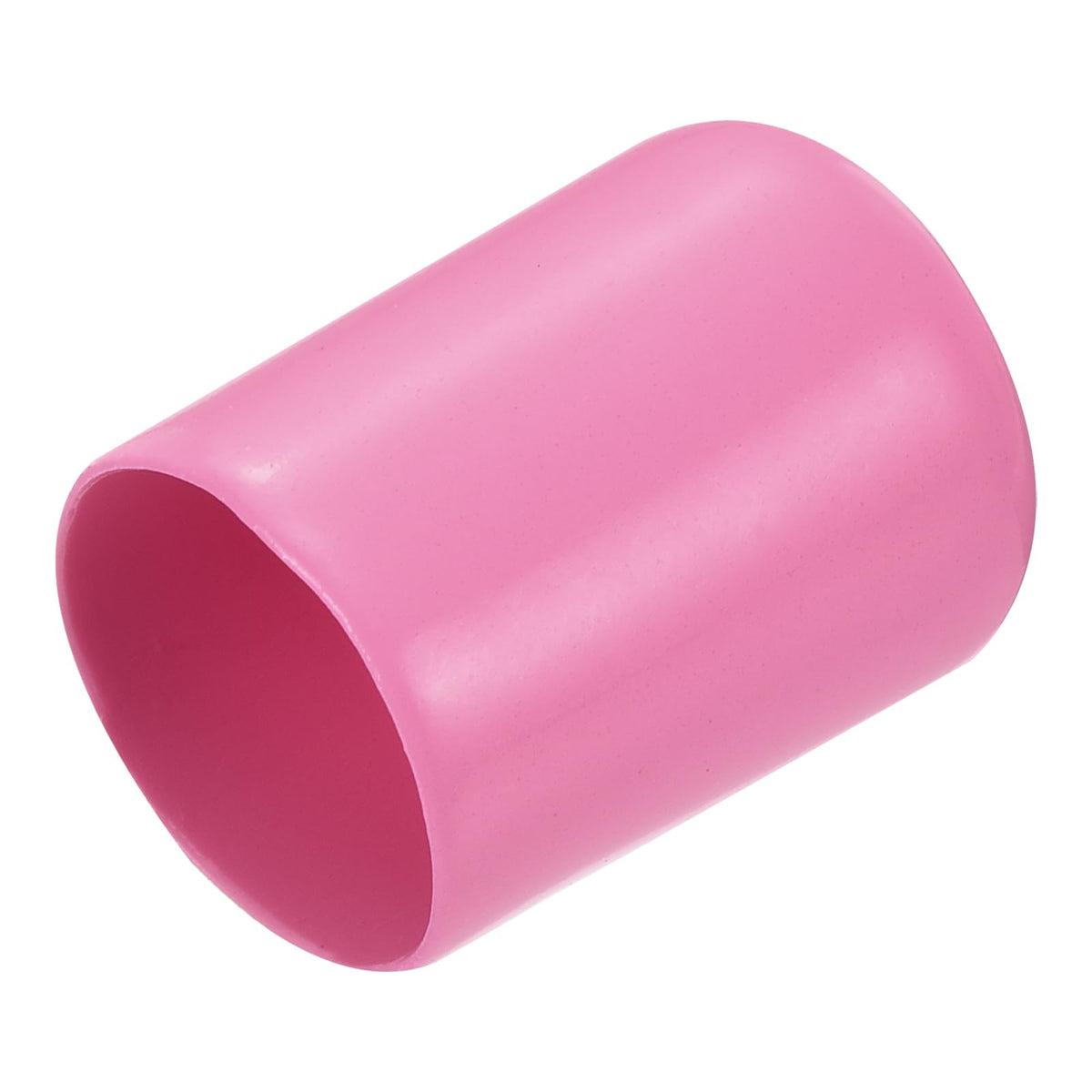 20pcs Rubber End Caps 14mm ID Vinyl PVC Round Tube Bolt Cap Cover Screw Thread Protectors Pink