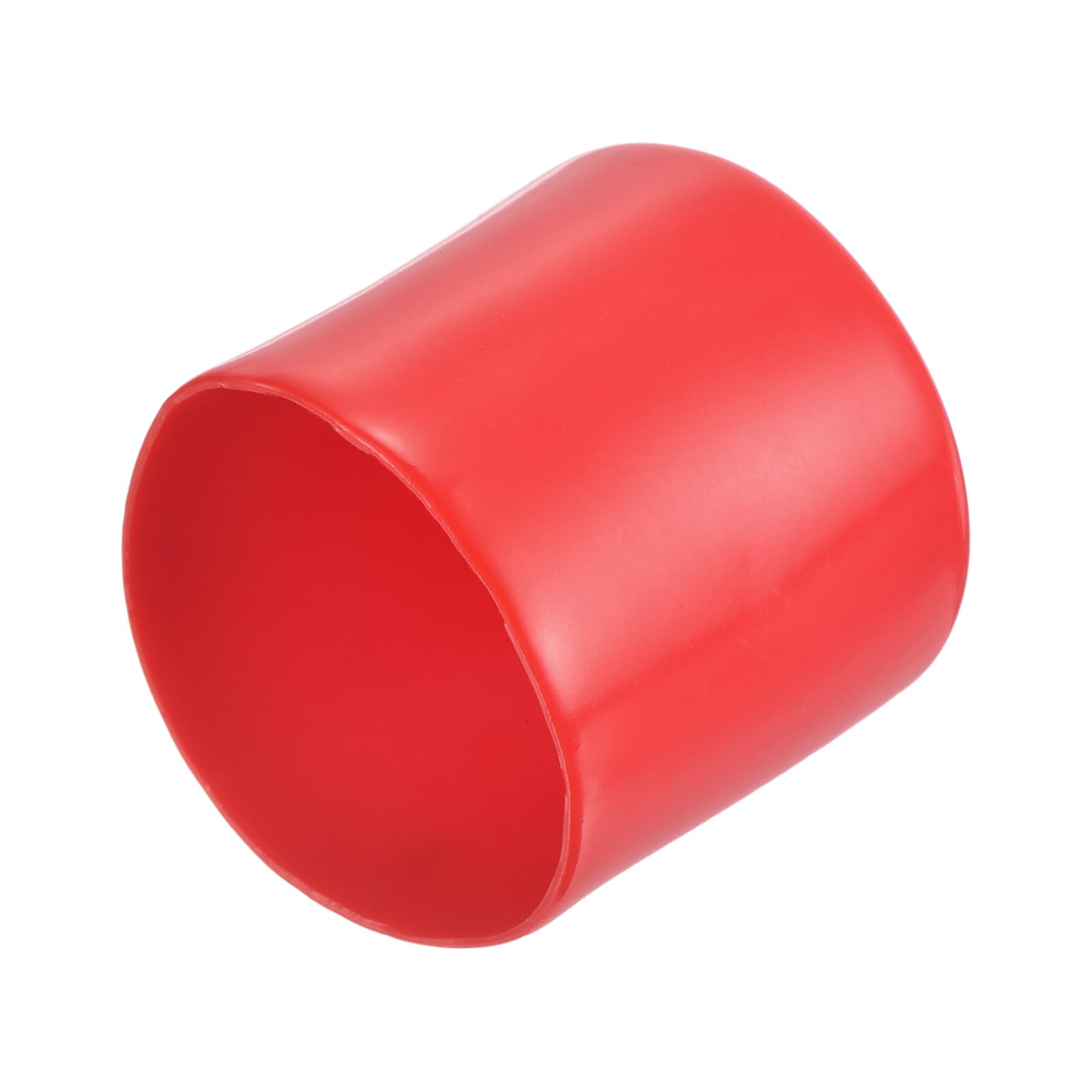 20pcs Rubber End Caps 43mm ID Vinyl Round Tube Bolt Cap Cover Thread Protectors Red