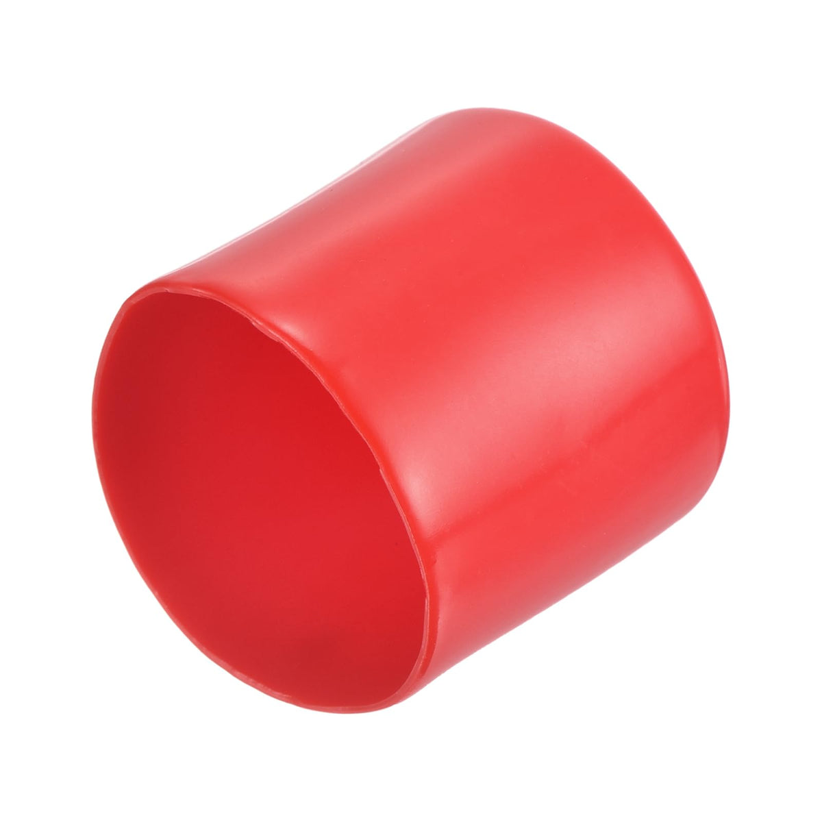 20pcs Rubber End Caps 42mm ID Vinyl Round Tube Bolt Cap Cover Thread Protectors Red