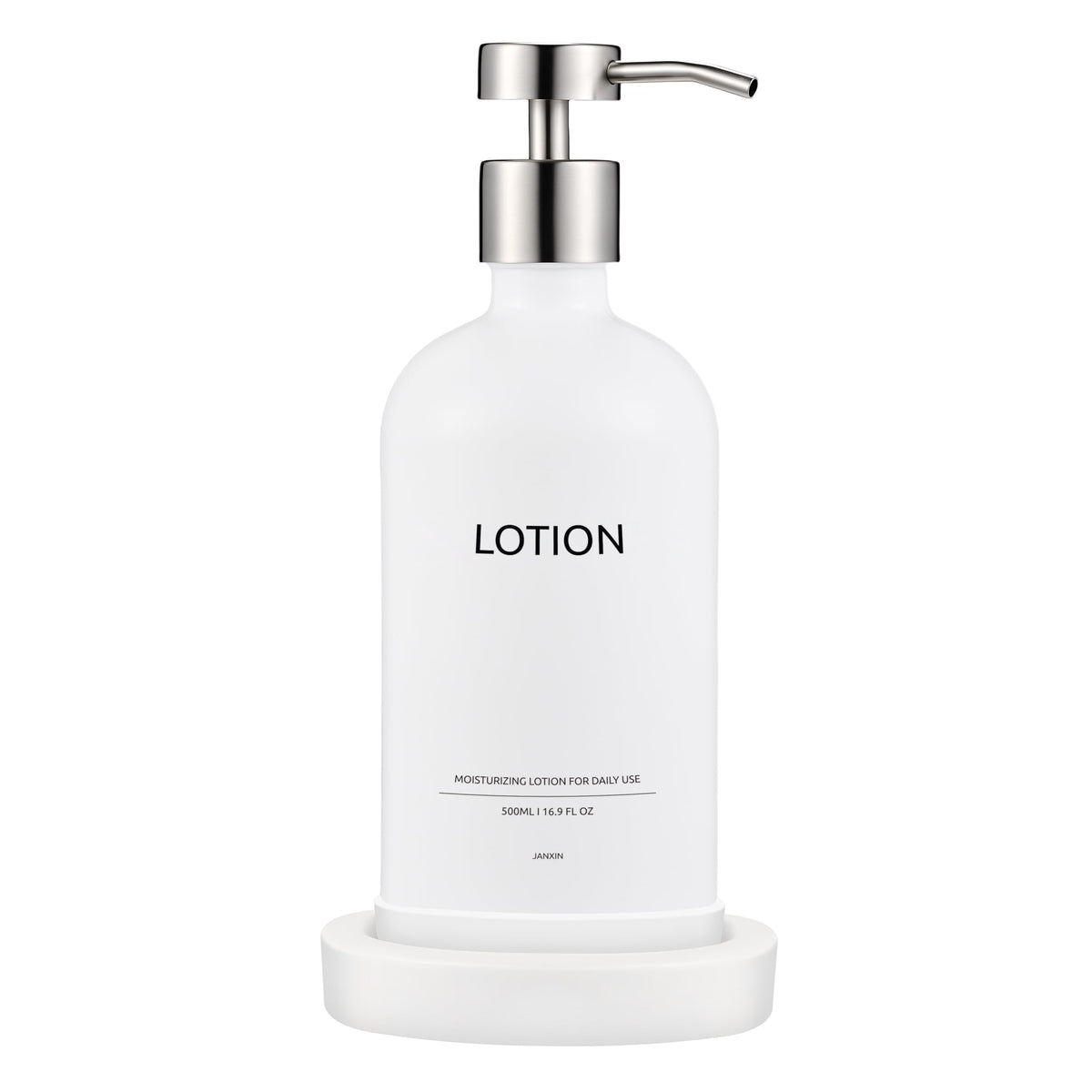Glass Soap Dispenser Bathroom Set by Janxin