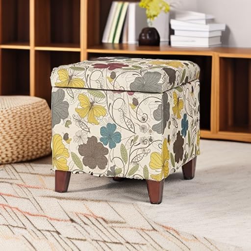 18 Inch High Cube Ottoman Storage