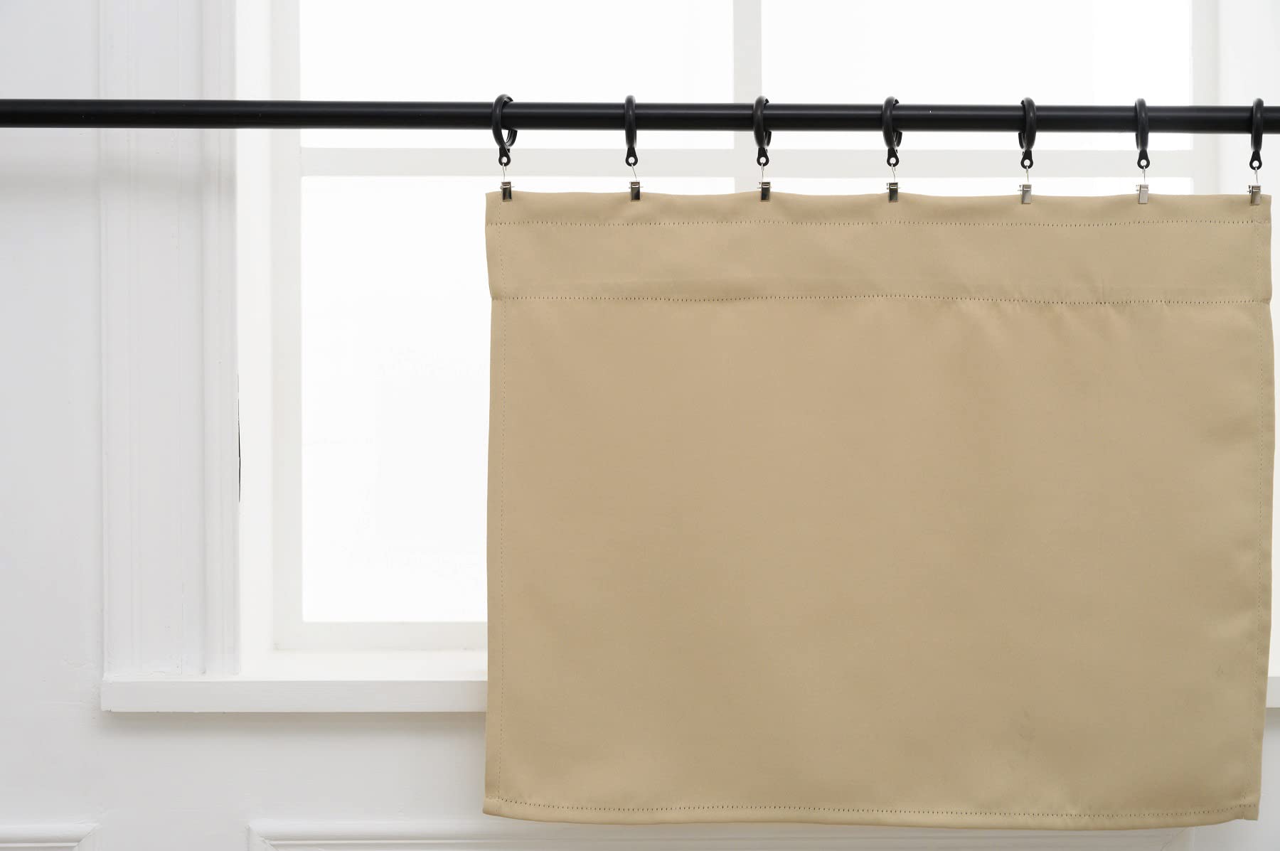 Blackout Kitchen Curtain 20 Inches Long (2 Count)