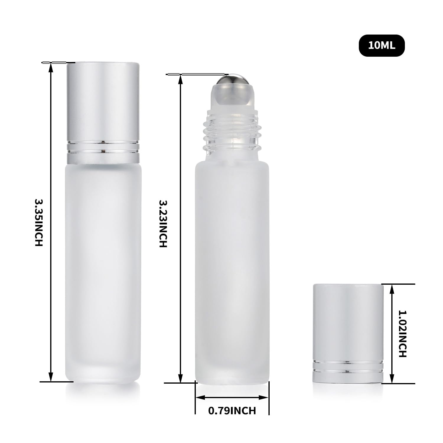 12 Pack Essential Oil Roller Bottles (12 Count)