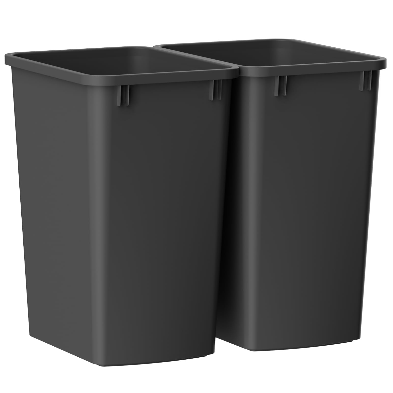 35 Quart Plastic Trash Can (2 Count)