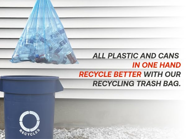 13 Gallon Recycling Trash Bags (200 Count)