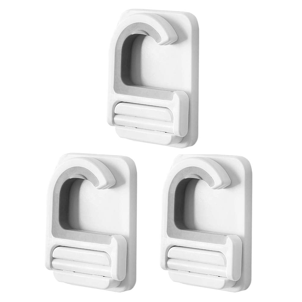 Punch Free Mop Hooks Adhesive Broom Holder Wall Mount 3 (3 Count)