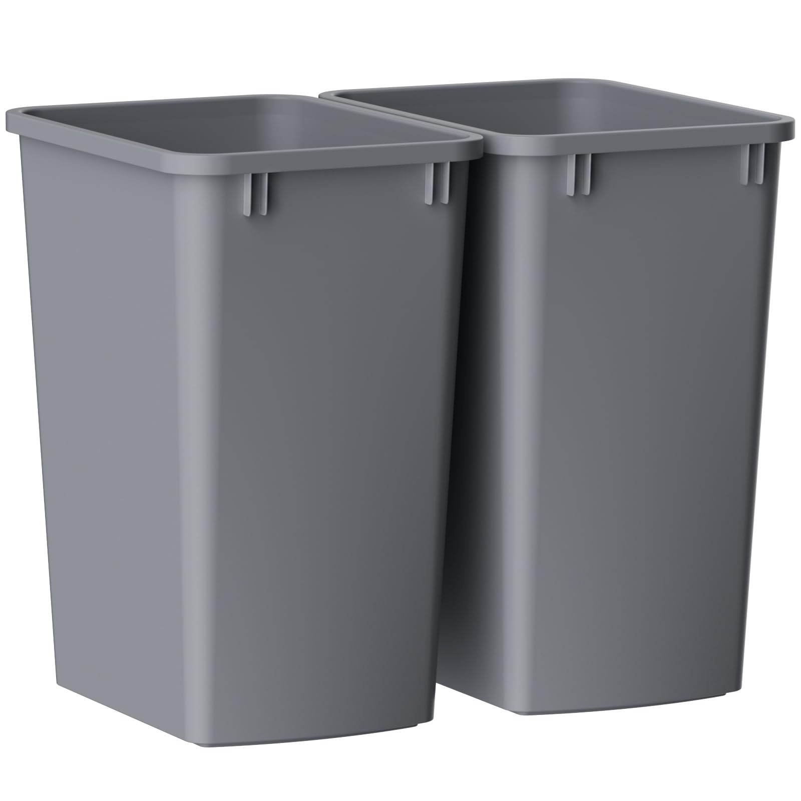 Lightweight and Durable Slim Trash Can (2 Count)