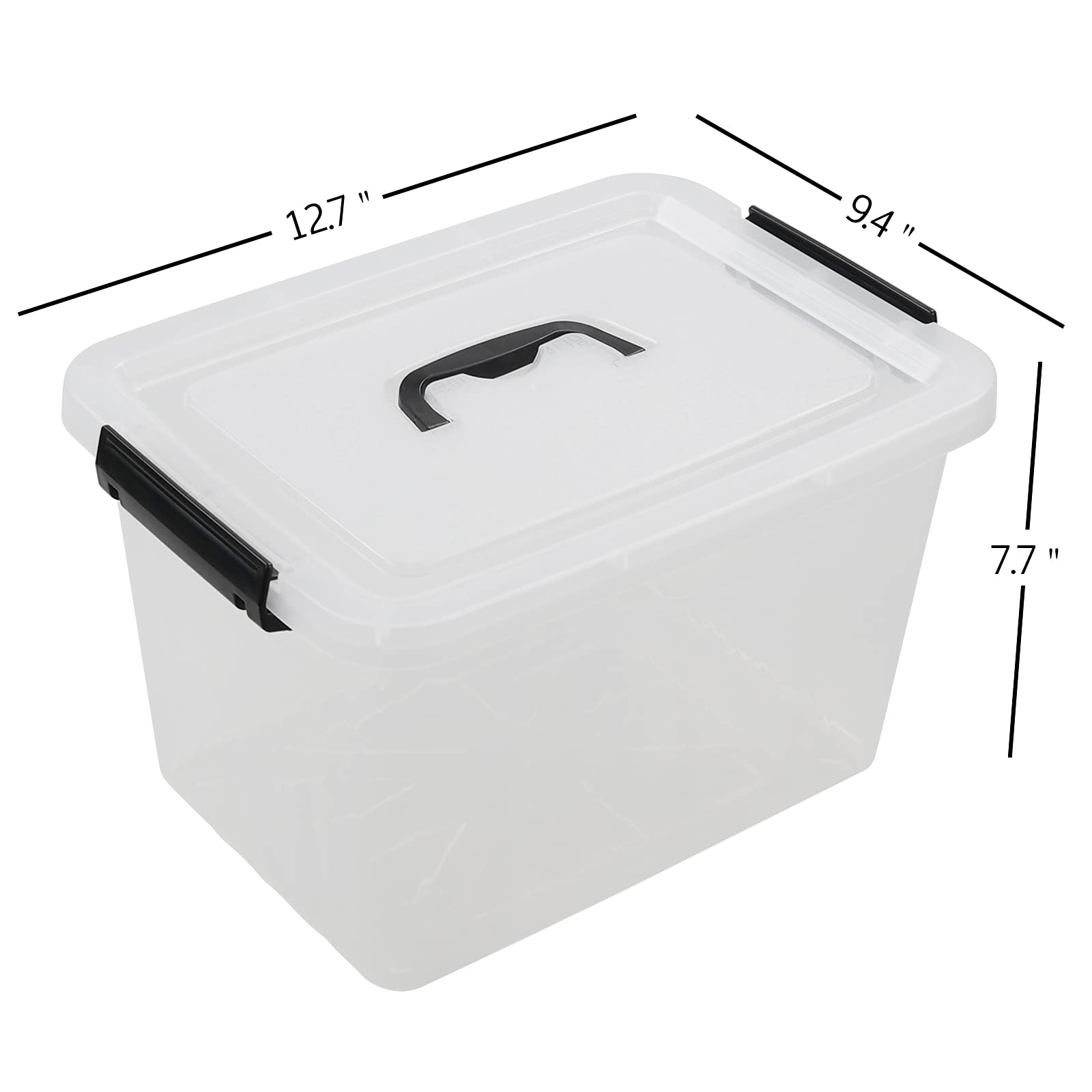 12 Quart Latch Storage Boxes (6 Count)