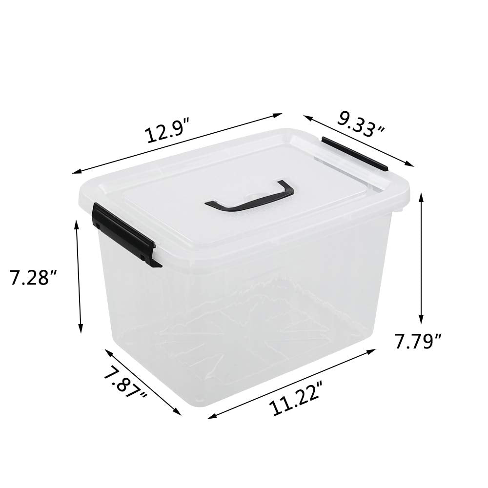 10 L Clear Plastic Latching Box
