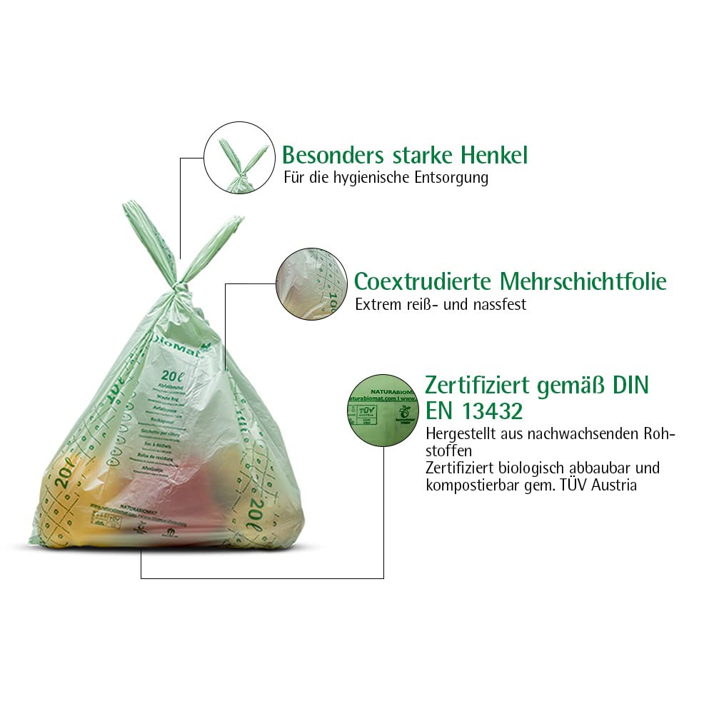 4 Gallon Compostable Food Scrap Bags (50 Count)