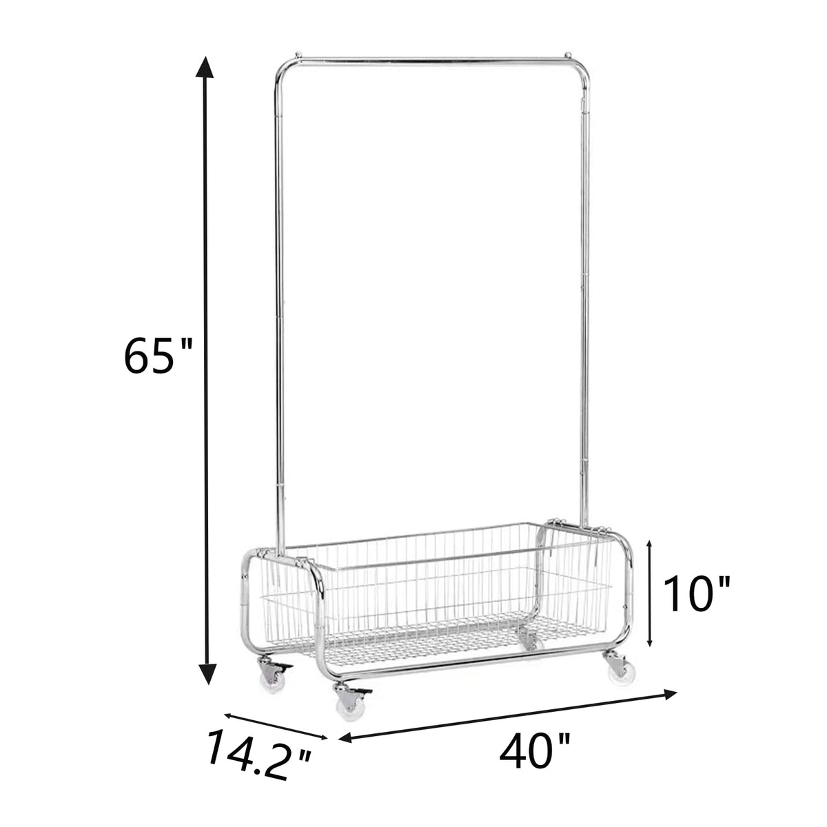 Garment Rack With Storage Baskets (3.33 Count)