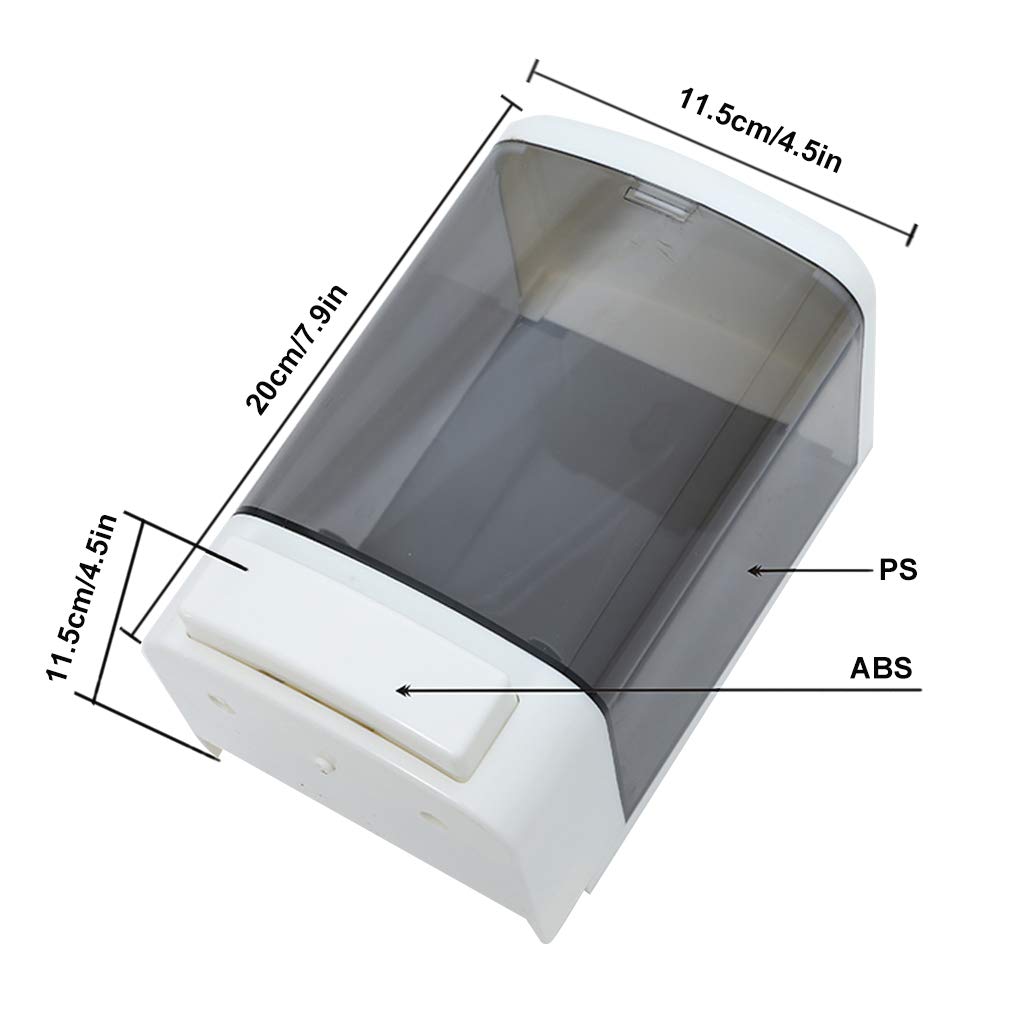 Manual Soap Dispenser Kitchen Bathroom Wall Mounted Commercial Soap Dispenser for Liquid Containers Shampoo Gel Chamber Plastic