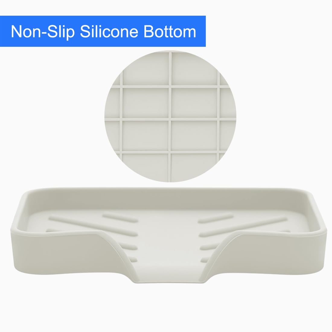 Sponge Holder with Drain Spout for Kitchen Sink