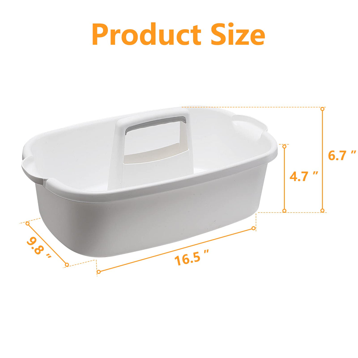 2 Pack Multi Purpose Plastic Cleaning Caddy with Handle
