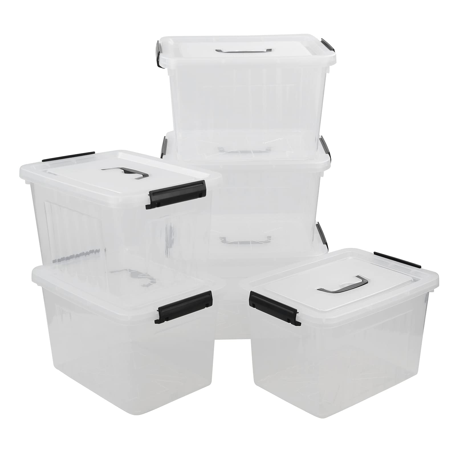 12 Quart Latch Storage Boxes (6 Count)