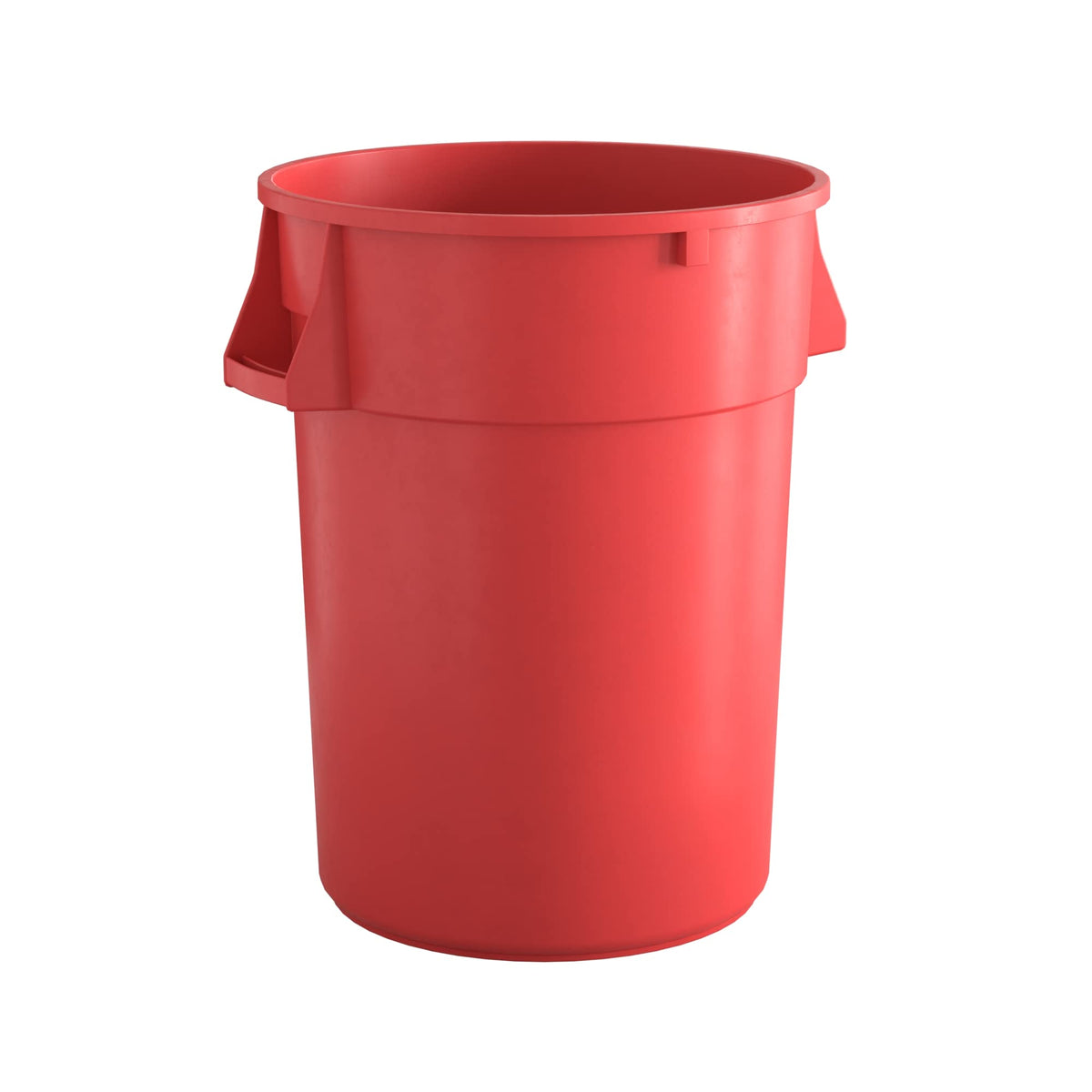44 Gallon Red Round Commercial Trash Can