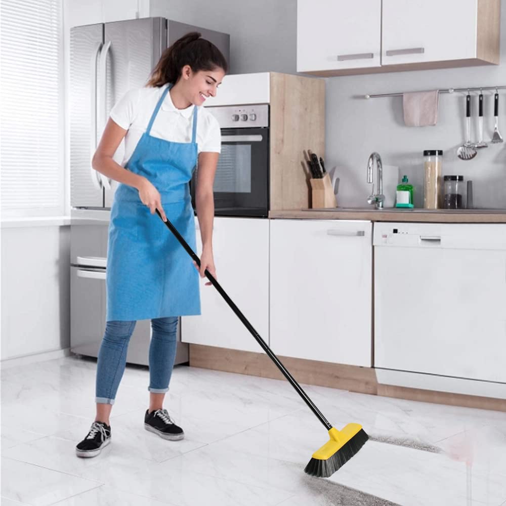 Push Broom with Long Handle